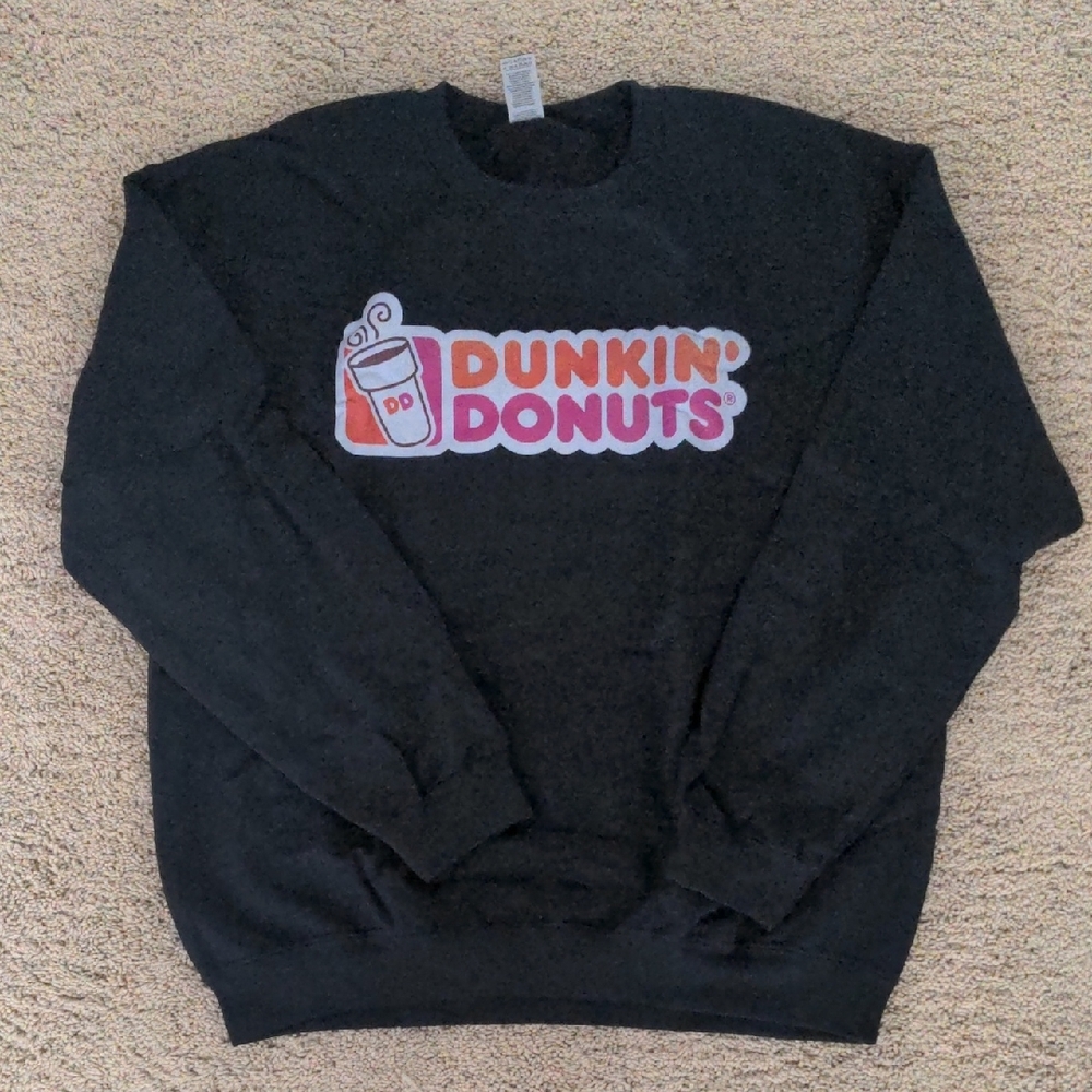 Gildan Black Crewneck Sweater with Bold Logo